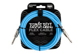 Ernie Ball Flex Cables 10 Feet Blue
