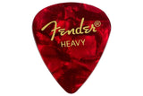 ปิ๊กกีตาร์ Fender Celluloid Picks, 351 Shape Heavy Red Moto