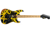 EVH Limited Edition Striped Series Frankenstein Frankie, Aged Black and Yellow