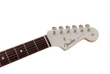 Fender 2023 Collection, Made in Japan Traditional 60s Stratocaster, Olympic White with Blue Competition Stripe