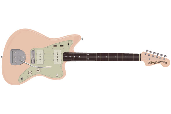 กีตาร์ไฟฟ้า Fender FSR Collection Traditional II 60s Jazzmaster, Shell Pink