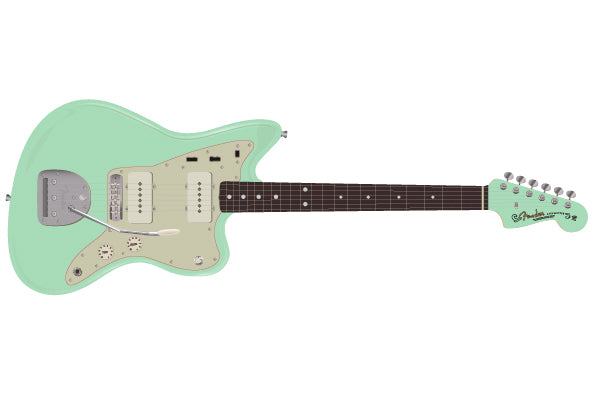 กีตาร์ไฟฟ้า Fender FSR Collection Traditional II 60s Jazzmaster, Surf Green