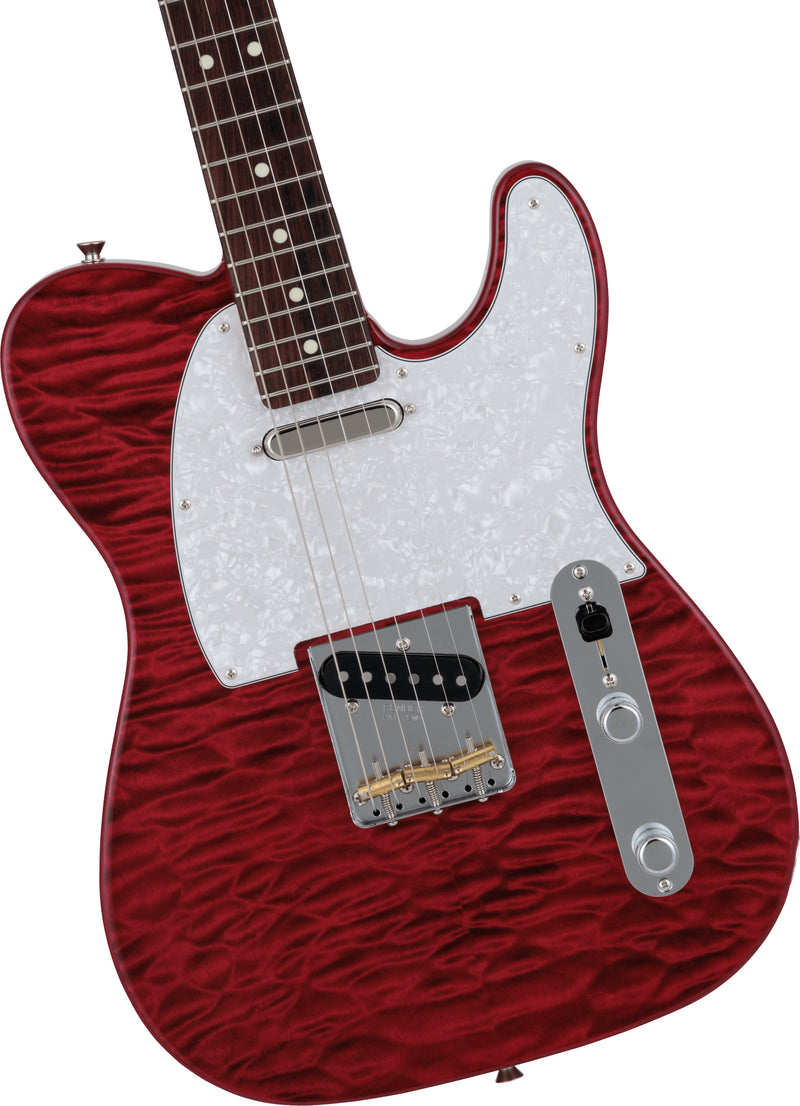 Fender, 2024 Collection, Made in Japan Hybrid II Telecaster, Quilt Red Beryl