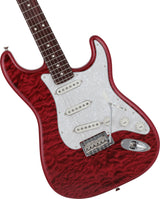 กีตาร์ไฟฟ้า Fender, 2024 Collection, Made in Japan Hybrid II Stratocaster, Quilt Red Beryl