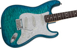 กีตาร์ไฟฟ้า Fender, 2024 Collection, Made in Japan Hybrid II Stratocaster, Quilt Aquamarine