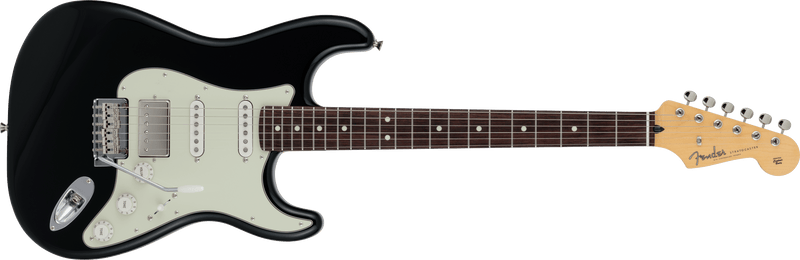 กีตาร์ไฟฟ้า Fender, 2024 Collection, Made in Japan Hybrid II Stratocaster HSS, Black