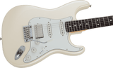 กีตาร์ไฟฟ้า Fender, 2024 Collection, Made in Japan Hybrid II Stratocaster HSS, Olympic Pearl