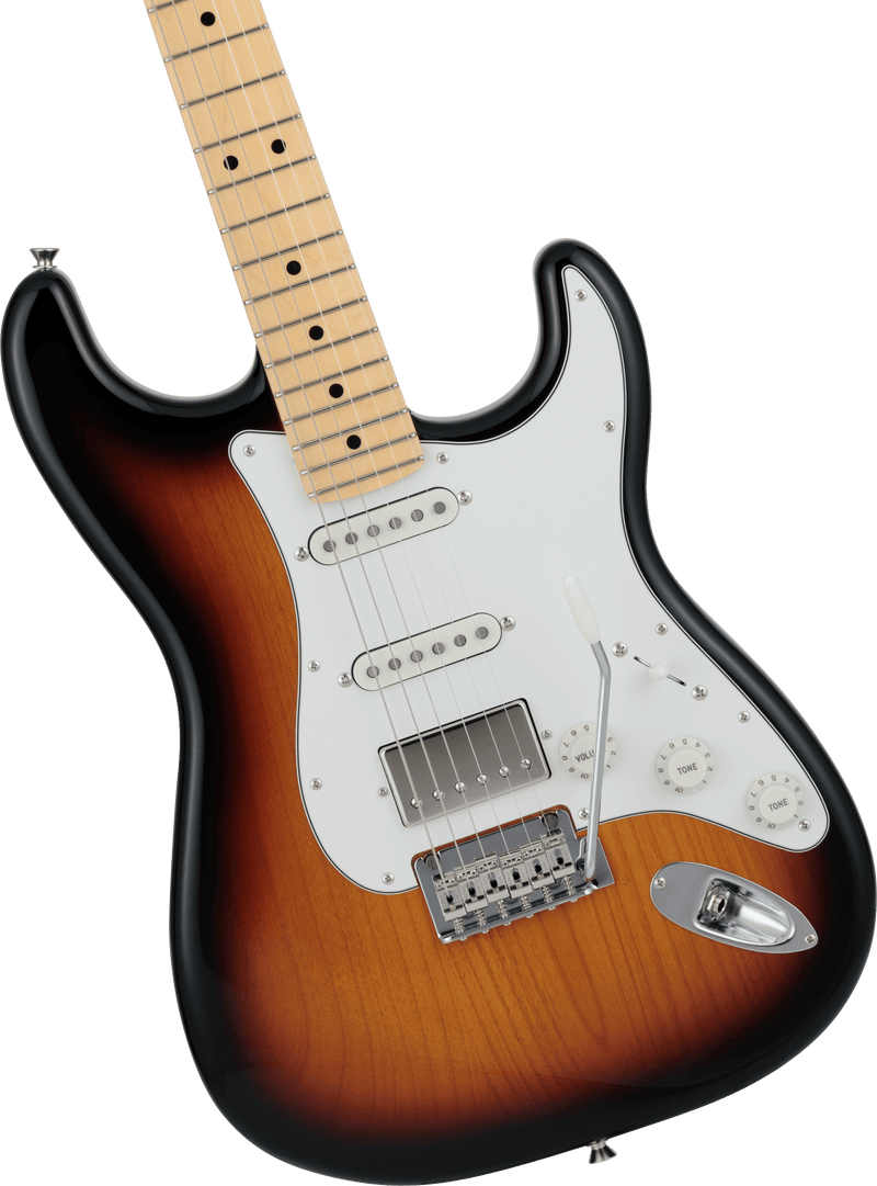 กีตาร์ไฟฟ้า Fender, 2024 Collection, Made in Japan Hybrid II Stratocaster HSS, 3-Color Sunburst