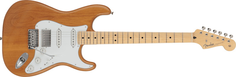 กีตาร์ไฟฟ้า Fender, 2024 Collection, Made in Japan Hybrid II Stratocaster HSS, Vintage Natural