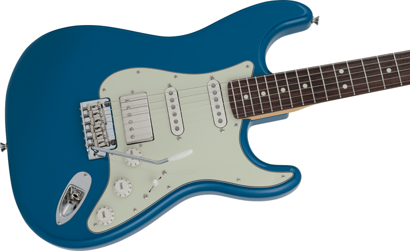 กีตาร์ไฟฟ้า Fender, 2024 Collection, Made in Japan Hybrid II Stratocaster HSS, Forest Blue