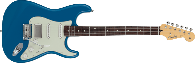 กีตาร์ไฟฟ้า Fender, 2024 Collection, Made in Japan Hybrid II Stratocaster HSS, Forest Blue