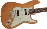 กีตาร์ไฟฟ้า Fender, 2024 Collection, Made in Japan Hybrid II Stratocaster HSH, Vintage Natural