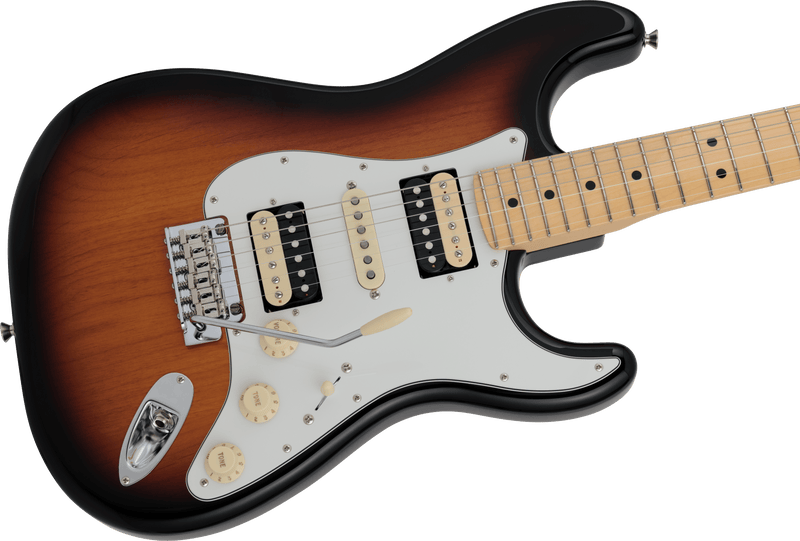 กีตาร์ไฟฟ้า Fender, 2024 Collection, Made in Japan Hybrid II Stratocaster HSH, 3-Color Sunburst