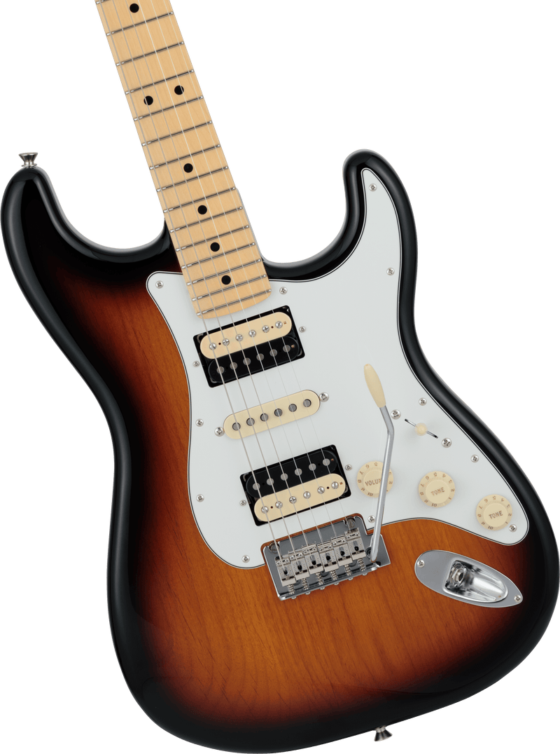 กีตาร์ไฟฟ้า Fender, 2024 Collection, Made in Japan Hybrid II Stratocaster HSH, 3-Color Sunburst