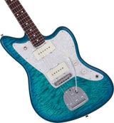 กีตาร์ไฟฟ้า Fender, 2024 Collection, Made in Japan Hybrid II Jazzmaster, Quilt Aquamarine