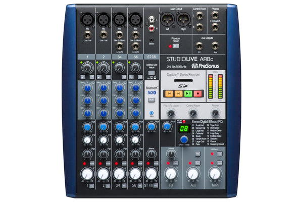 เครื่องมิกซ์เสียง มิกซ์เซอร์ PreSonus StudioLive AR8c Analog Mixer