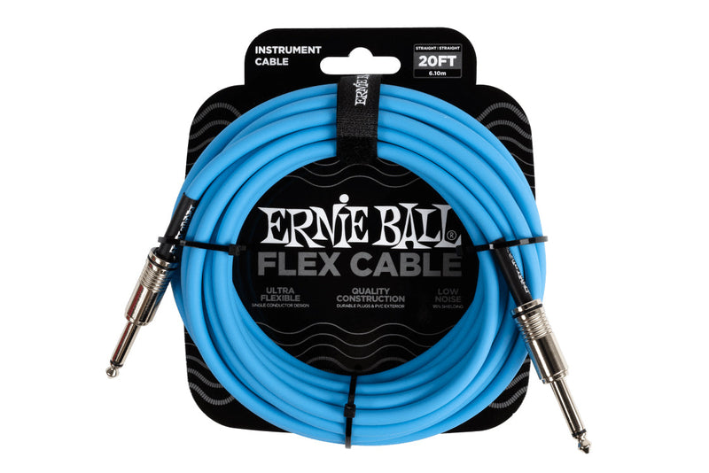 Ernie Ball Flex Cables 20 Feet Blue