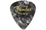 ปิ๊กกีตาร์ Fender Celluloid Picks, 351 Shape Heavy Black Moto