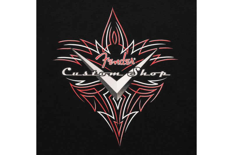 เสื้อยืด Fender Custom Shop Pinstripe T-Shirt, Black