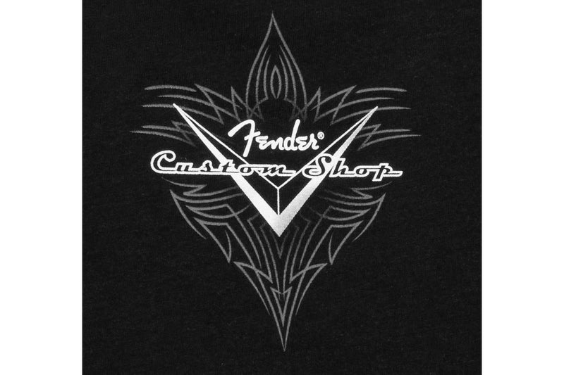 เสื้อยืด Fender Custom Shop Pinstripe T-Shirt, Black