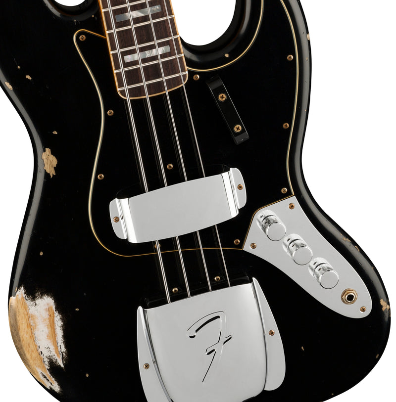 Fender Limited Edition Custom Jazz Bass Heavy Relic Aged Black