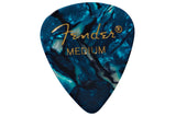 ปิ๊กกีตาร์ Fender Celluloid Picks, 351 Shape Medium Ocean Turquoise