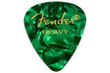 ปิ๊กกีตาร์ Fender Celluloid Picks, 351 Shape Heavy Green Moto