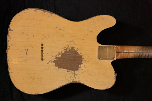 Fender Custom Shop 52 Telecaster Heavy Relic, White Blonde - Dale Wilson กีตาร์ไฟฟ้า