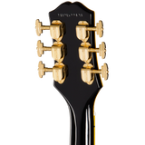 กีตาร์ไฟฟ้า Epiphone Joe Bonamassa 1959 Les Paul Custom, Antique Ebony ด้านหลัง หัวกีตาร์