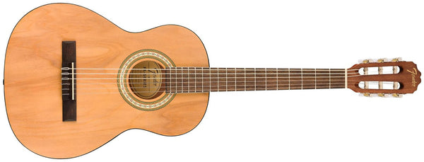 กีตาร์คลาสสิค Fender FA-25N 3/4 Size Nylon String, Natural