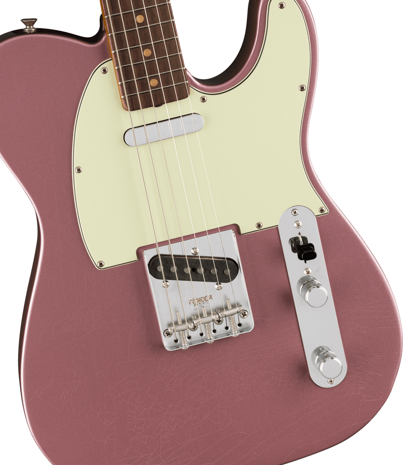 กีต้าร์ไฟฟ้า Fender Limited Edition Vintera II Road Worn '60s Telecaster, Burgundy Mist Metallic