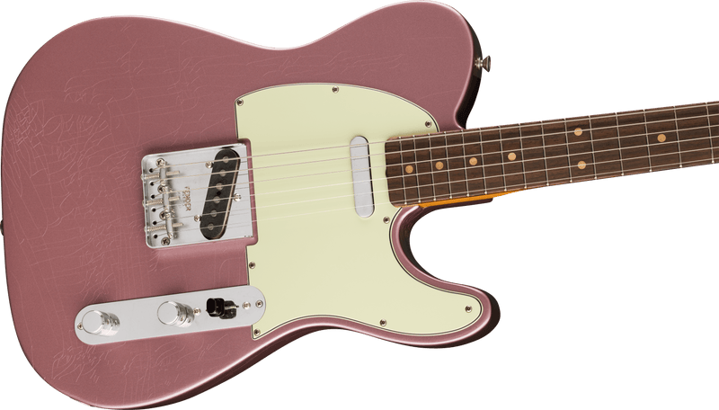 กีต้าร์ไฟฟ้า Fender Limited Edition Vintera II Road Worn '60s Telecaster, Burgundy Mist Metallic
