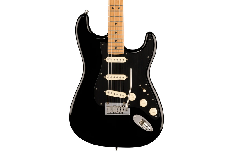 Fender American Ultra II Stratocaster, Roasted Maple Neck, Black กีต้าร์ไฟฟ้า