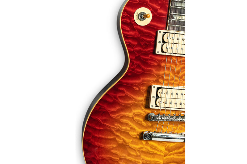 Gibson Custom Shop M2M 1959 Les Paul Standard, 7A Quilt, Factory Burst, Gloss กีตาร์ไฟฟ้า