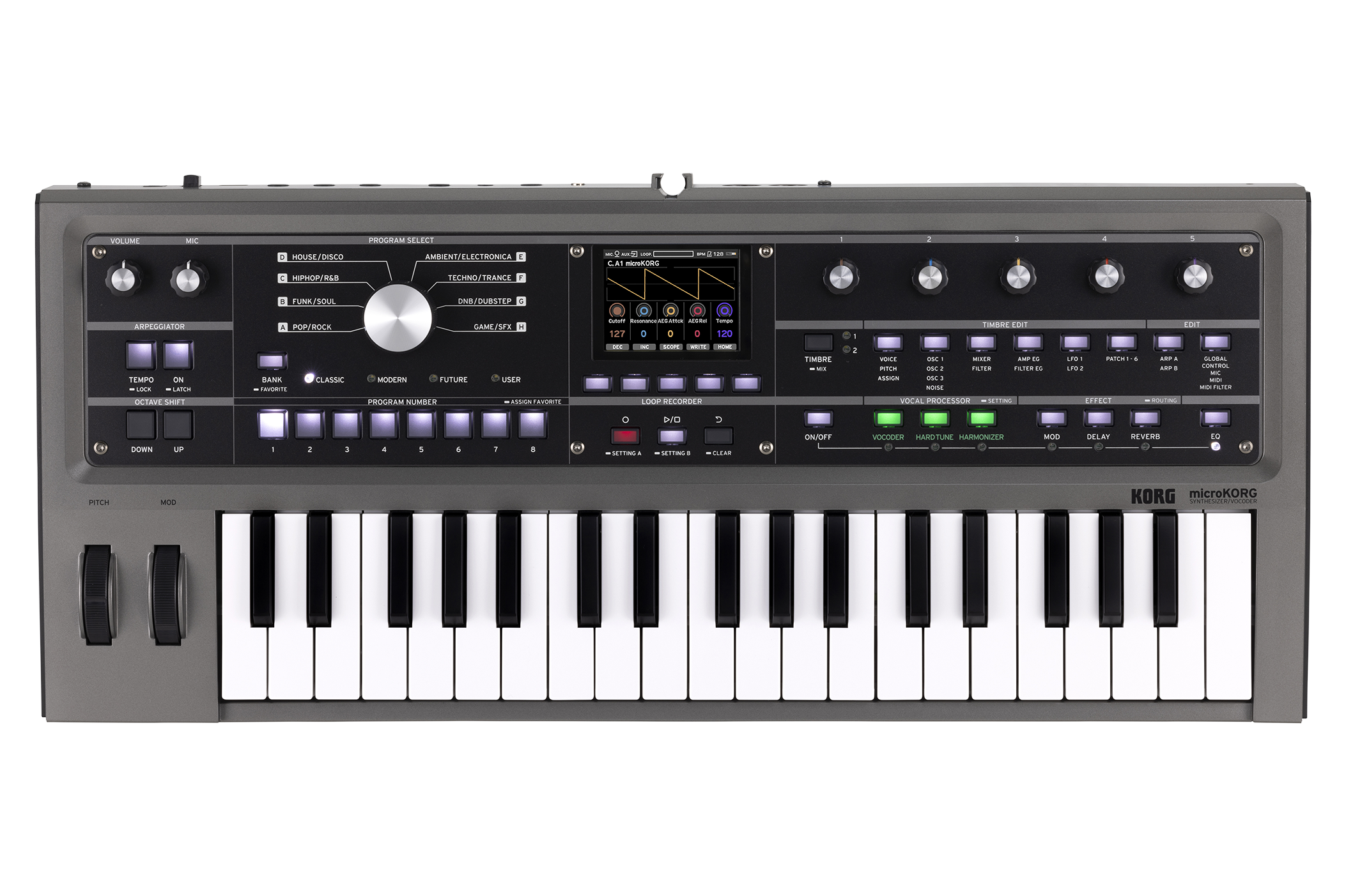 Korg Micro Korg 2 ซินธิไซเซอร์ คีย์บอร์ด – เบ๊ เงียบ เส็ง