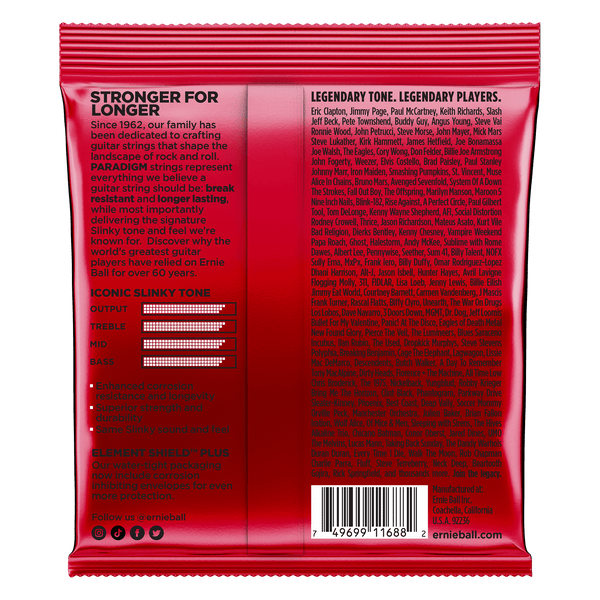 Ernie Ball Burly Slinky Paradigm Electric Guitar Strings 11-52