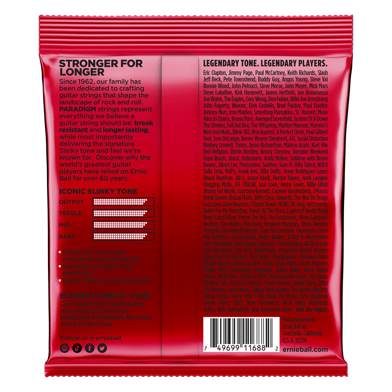 Ernie Ball Burly Slinky Paradigm Electric Guitar Strings 11-52