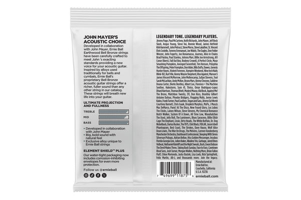 Ernie Ball Light Earthwood Bell Bronze Acoustic Guitar Strings 11-52 สายกีต้าร์โปร่ง