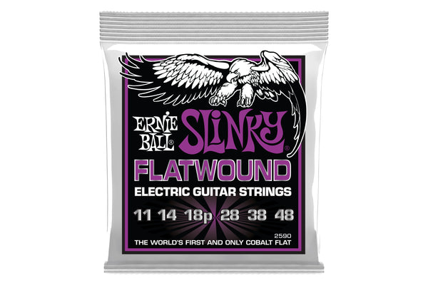 สายกีตาร์ Ernie Ball Power Slinky Cobalt Electric Flatwound Guitar Strings 11-48 Gauge