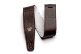 Ernie Ball 2.5in Italian Leather w/Fur Padding Guitar Strap/Bass Strap, Chestnut สายสะพายกีต้าร์