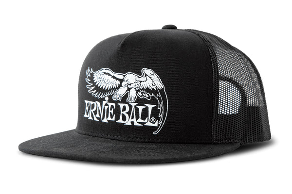Ernie Ball Eagle Logo Hat - Black w/ Black Logo หมวกแก๊ป