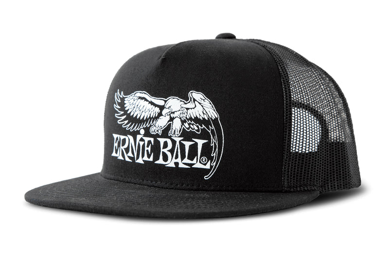 Ernie Ball Eagle Logo Hat - Black w/ Black Logo หมวกแก๊ป