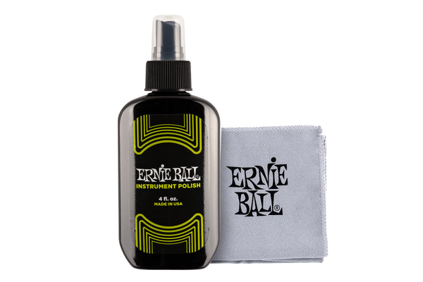 Ernie Ball Instrument Polish With Cloth น้ำยาและผ้าเช็ดกีต้าร์