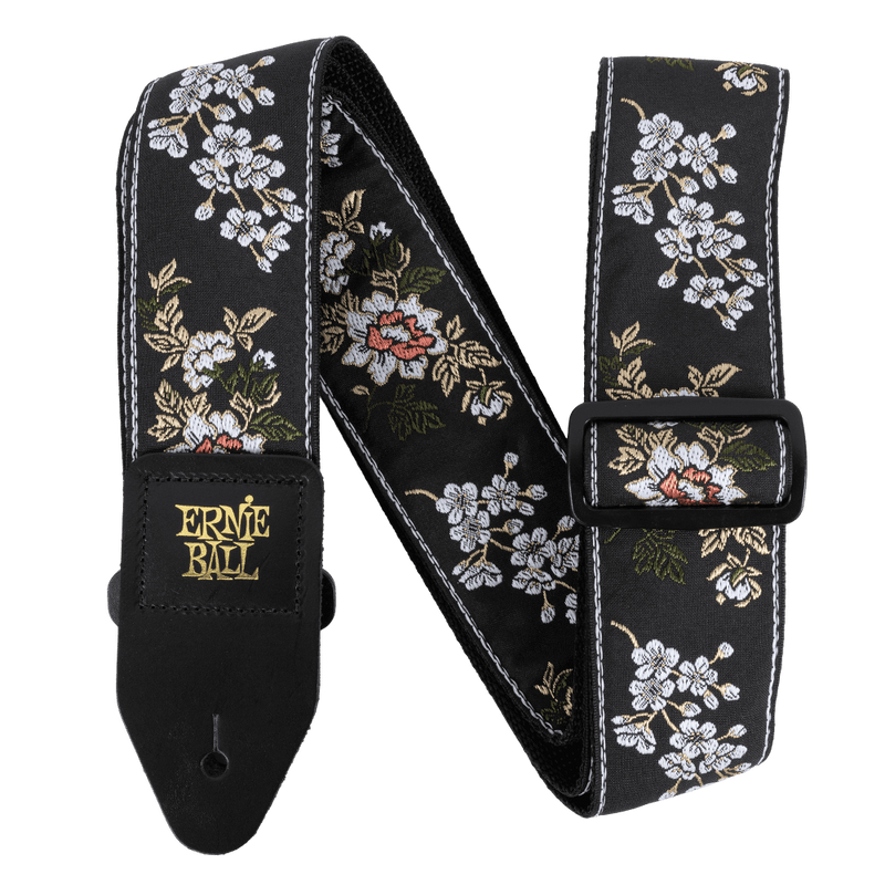 ายสะพายกีต้าร์ Ernie Ball Classic Jacquard Strap White Blossom