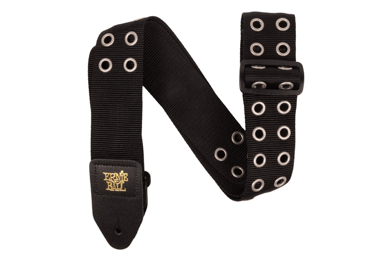 Ernie Ball Premium Guitar Strap/Bass Strap - Hole Lotta Metal Silver สายสะพายกีต้าร์
