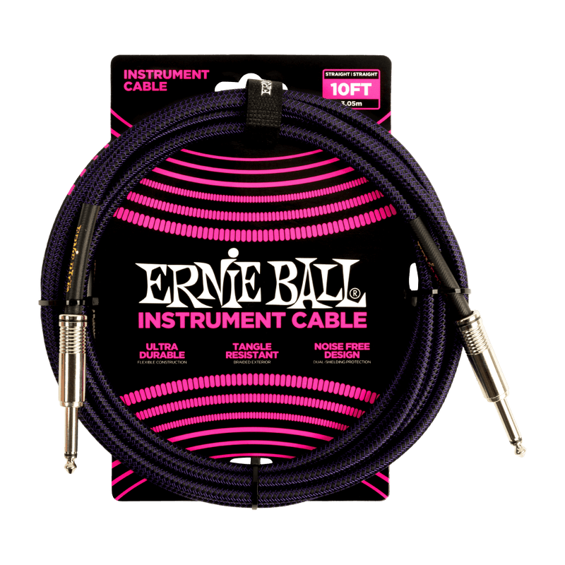Ernie Ball Braided Instrument Cable Straight/Straight