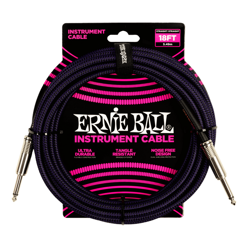 Ernie Ball Braided Instrument Cable Straight/Straight