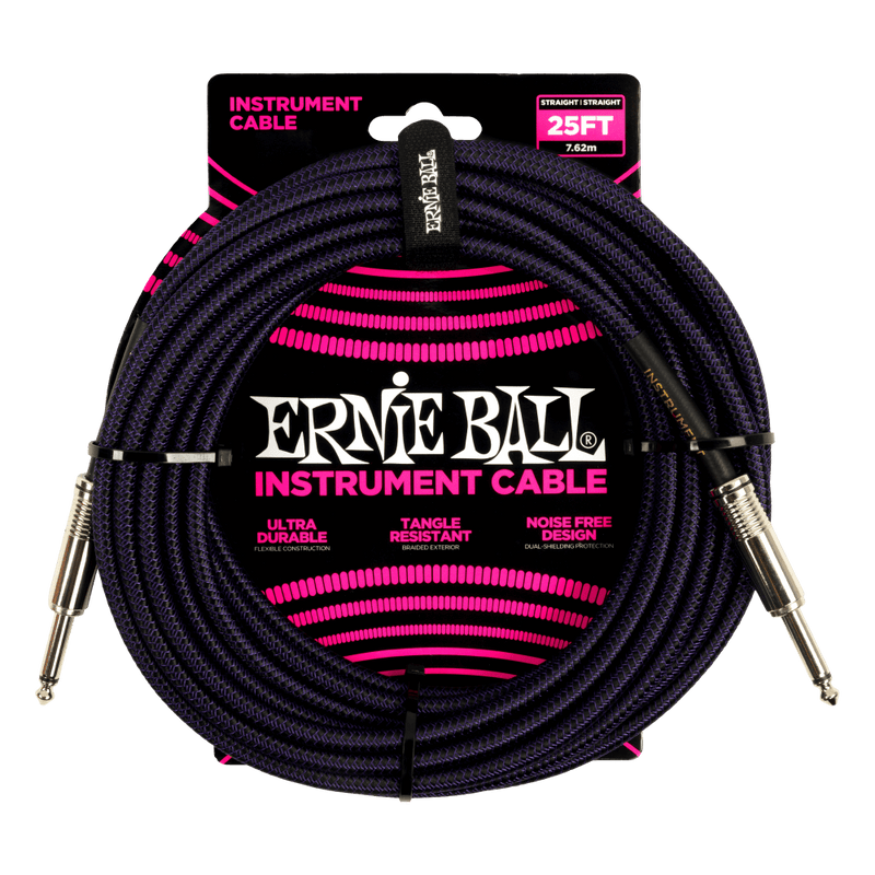 Ernie Ball Braided Instrument Cable Straight/Straight