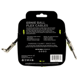 สายแจ็คกีต้าร์ Ernie Ball Flex Cable Straight/Angle 10ft, Green
