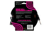 Ernie Ball 18 Feet Braided Straight / Angle Instrument Cable